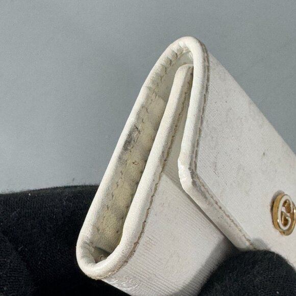 Authentic Vintage Gucci Mico GG White Canvas 4-Key Case - Picture 15 of 15